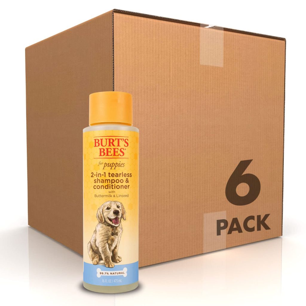 Burt's Bees for Pets Puppies Natural Tearless 2 in 1 Shampoo and Conditioner