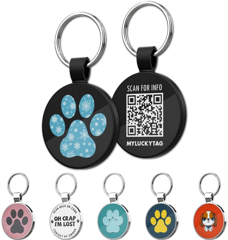 MYLUCKYTAG QR Code Dog ID Tags